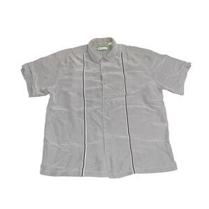 Havanera Shirt Button Down Short Sleeve Size XL Guayabera Cuban Vacation Casual